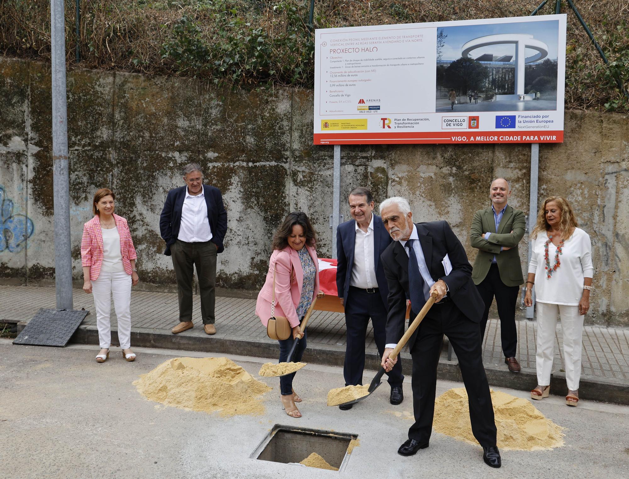 El ascensor HALO entre García Barbón y Vialia ya tiene su primera piedra