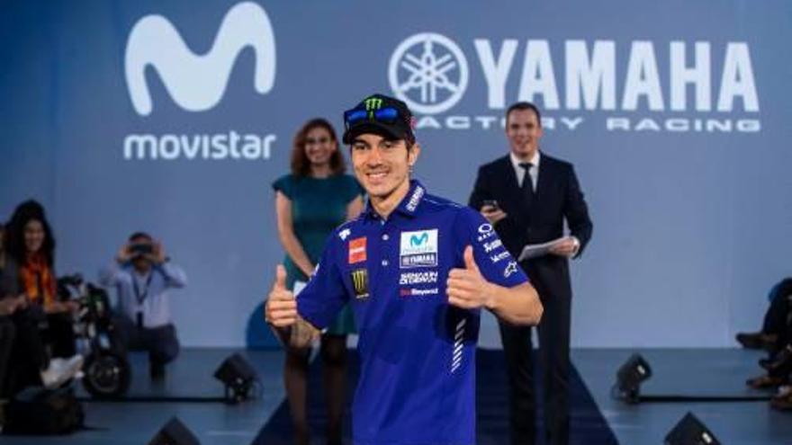 Maverick Viñales, el dia de la presentació de l&#039;equip.