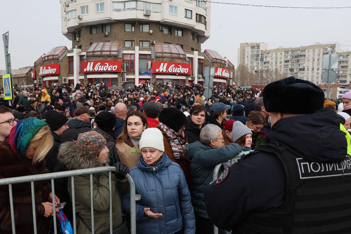 Funeral y ceremonia de despedida del político opositor ruso Alexei Navalny en Moscú