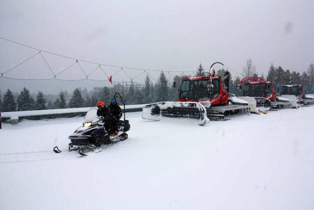 Neu a La Molina.