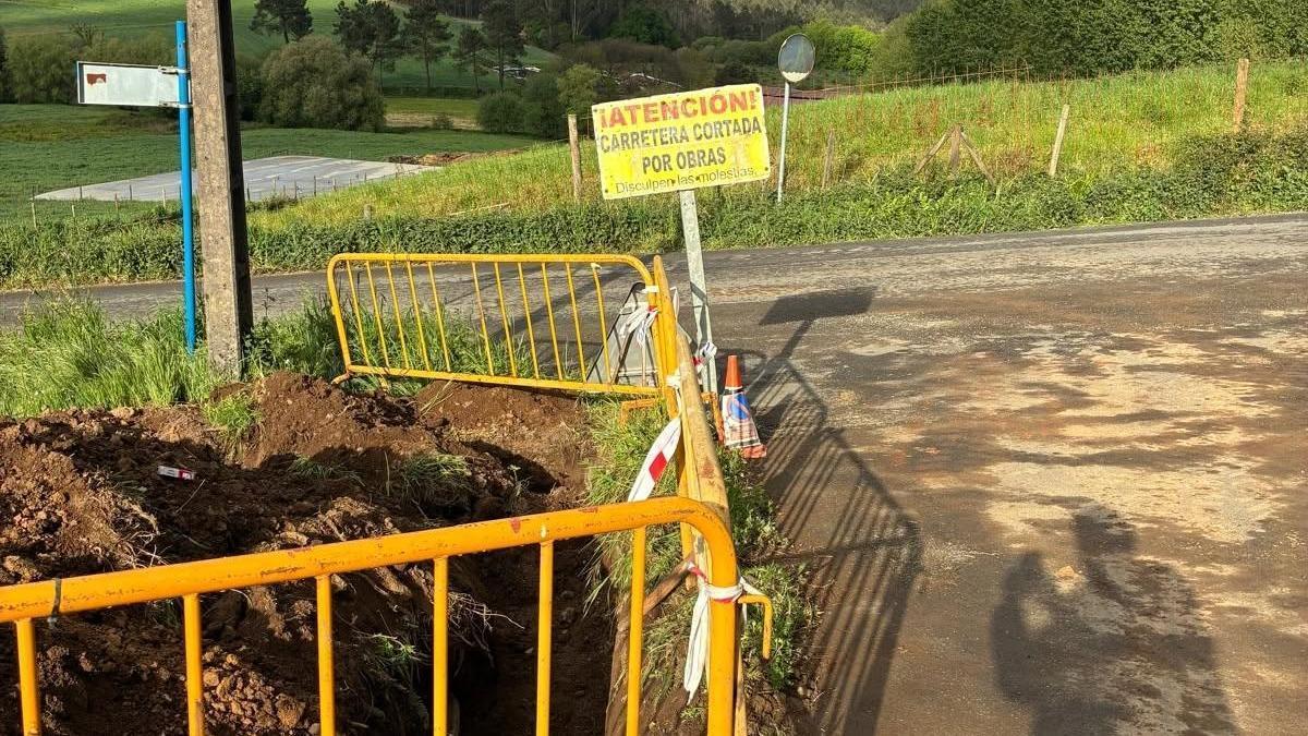 Comezan as obras de saneamento en Boqueixón.
