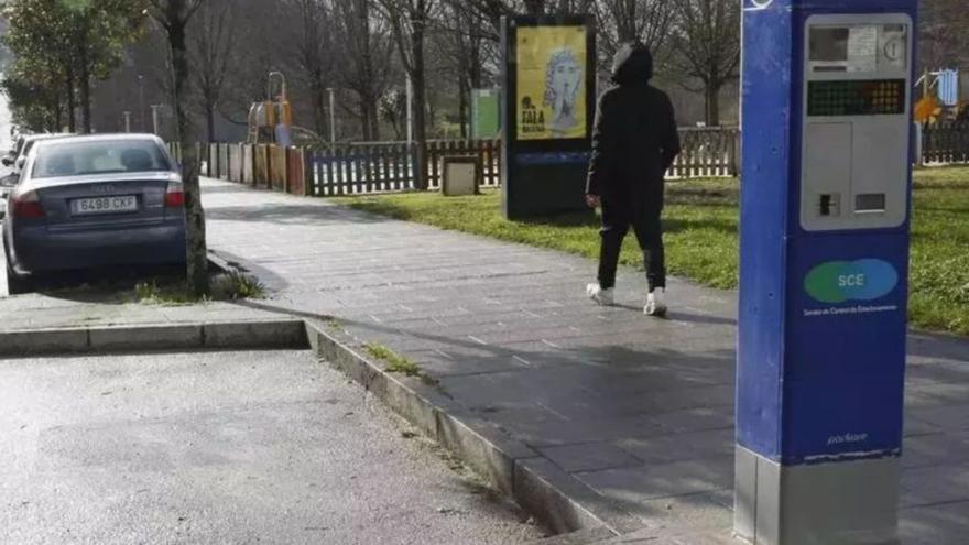 Parquímetro na avenida de Barcelona. | Antonio Hernández