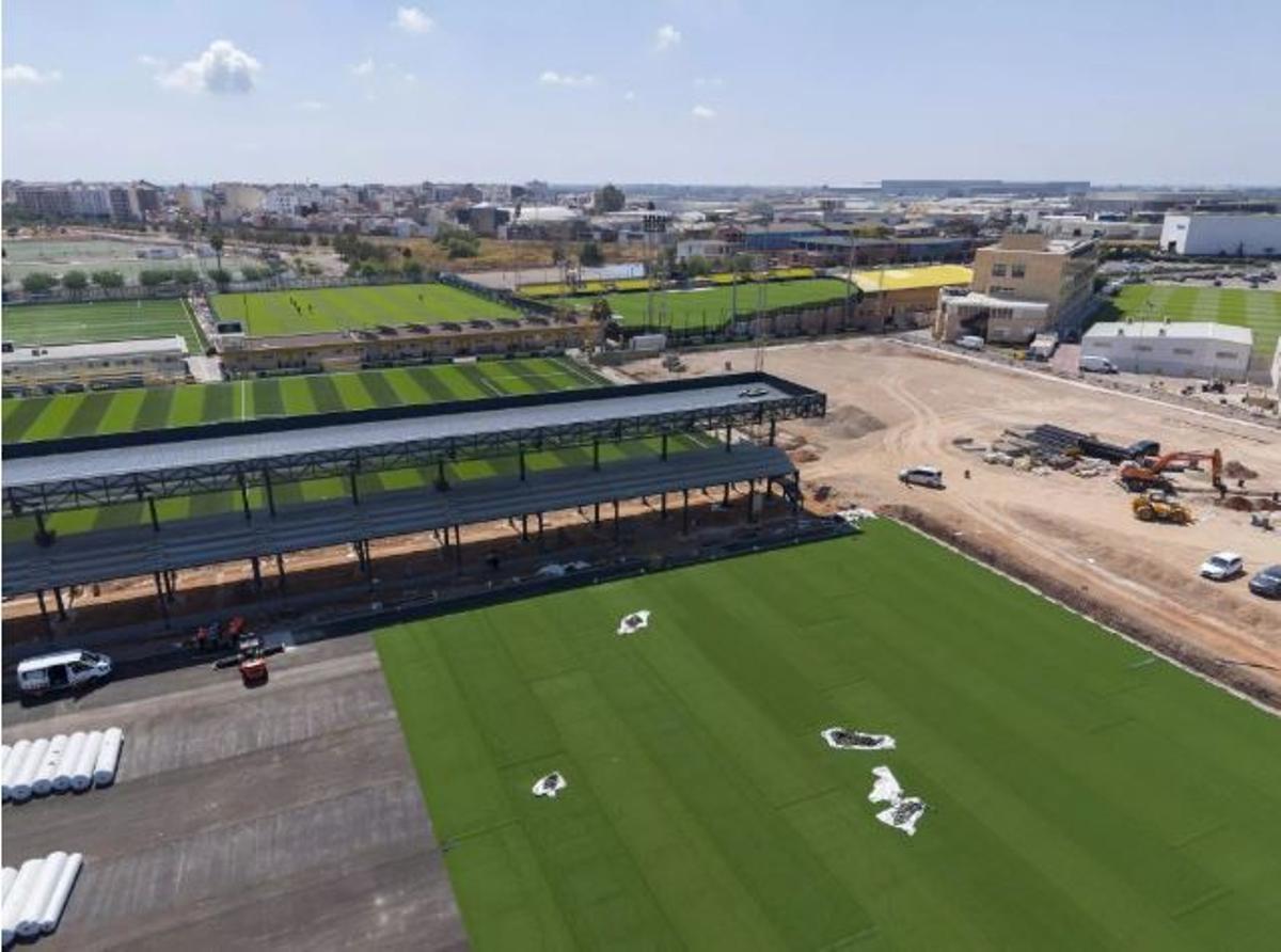 Así están las obras de la Ciudad Deportiva José Manuel Llaneza del Villarreal CF