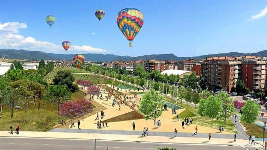 La imatge que tindrà el nou parc, projectat a la zona de l&#039;avinguda Catalunya d&#039;Igualada