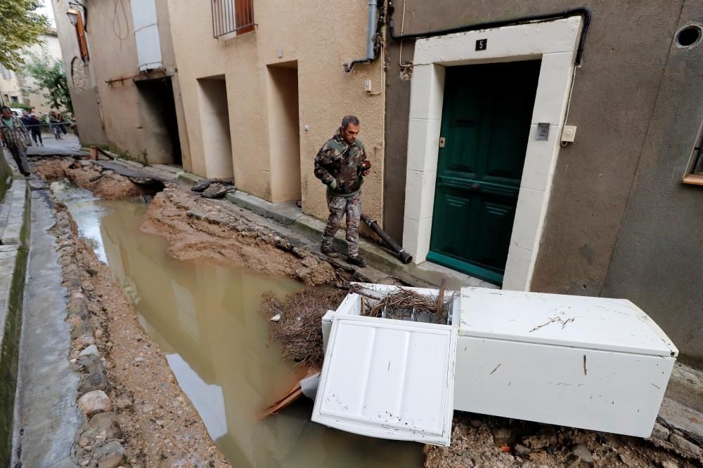 Inundaciones causadas por Leslie en Francia