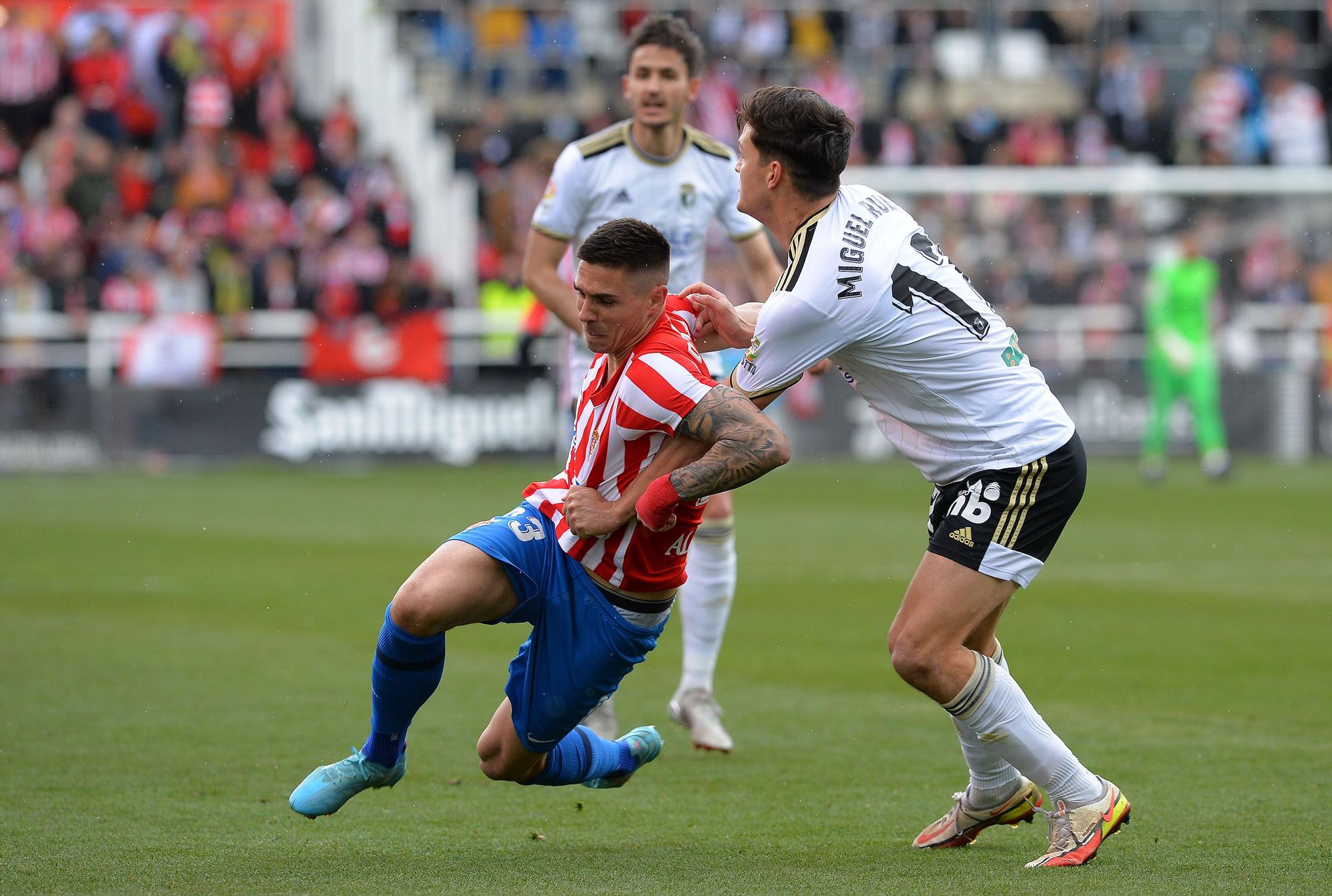 En imágenes: así fue el partido del Sporting en Burgos