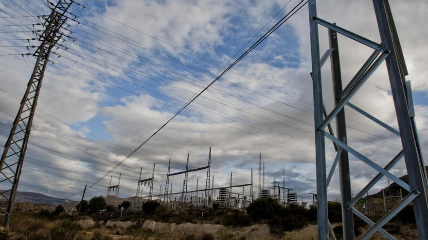 Una subestación eléctrica situada en Xixona.