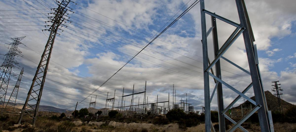 Una subestación eléctrica situada en Xixona.