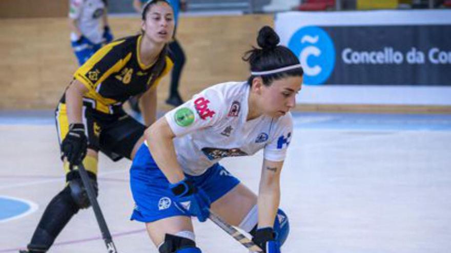 Bea Gaete en Riazor.