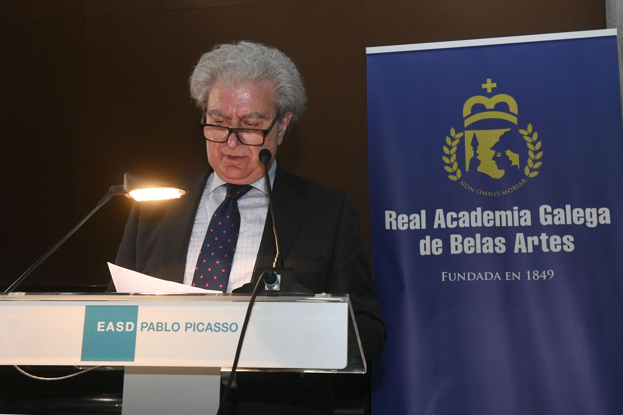 César Antonio Molina ingresa en la Academia Galega de Belas Artes