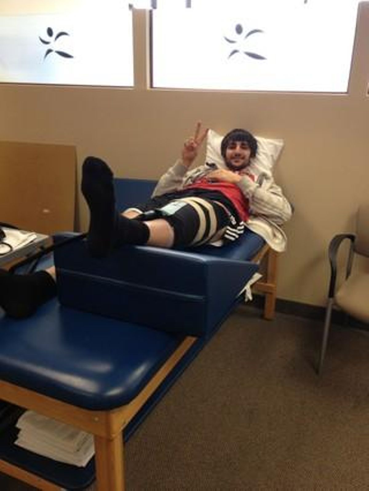 Ricky Rubio, dies abans de l’operació.