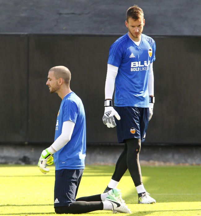 El primer entrenamiento de Neto