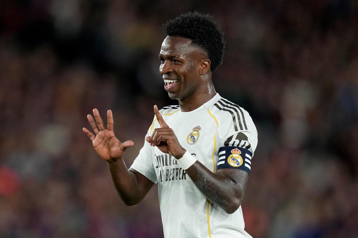 Vinicius Junior, en su última provocación al Camp Nou