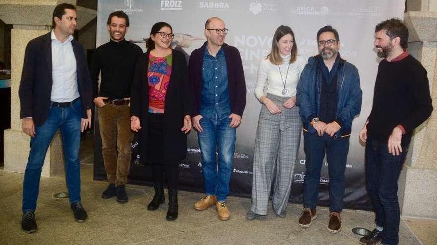 Presentación, ayer en la Casa das Campás, de la edición 04 del Festival Novos Cinemas. // Rafa Vázquez