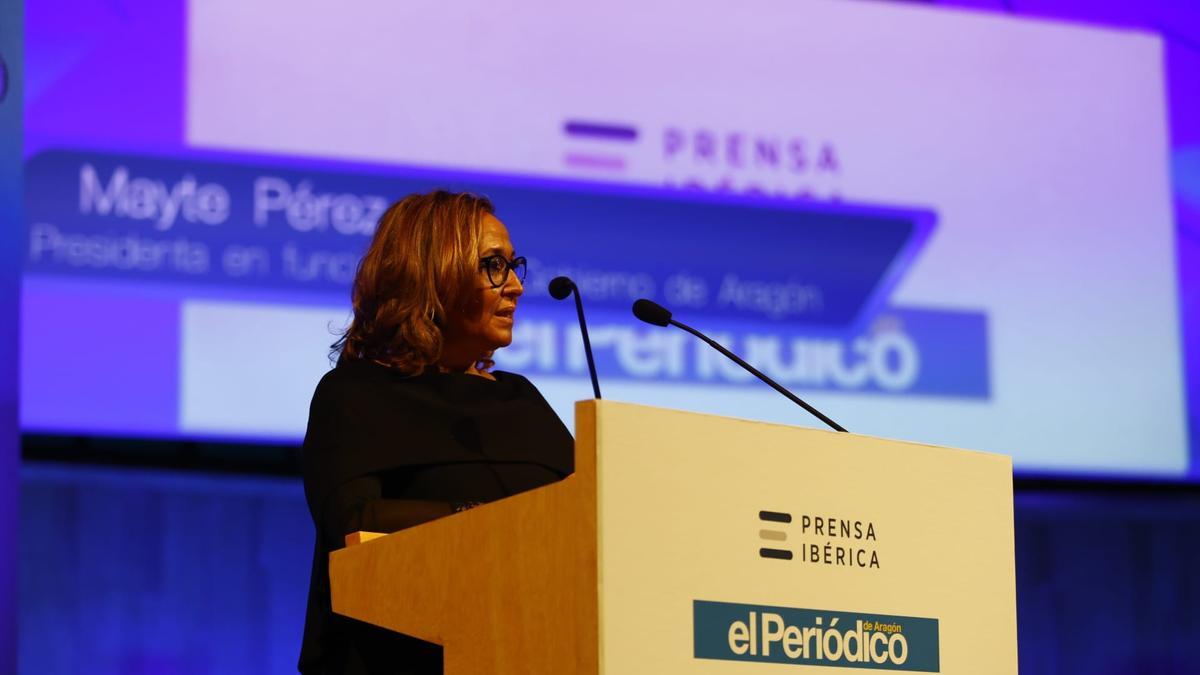 Mayte Pérez, presidenta en funciones del Gobierno de Aragón