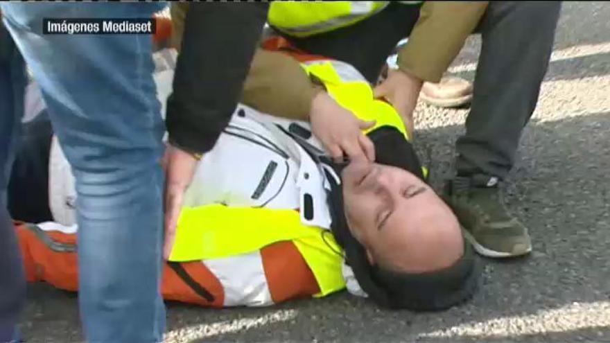 Herido en Madrid un taxista al lanzarse sobre un VTC al que quería impedir el paso