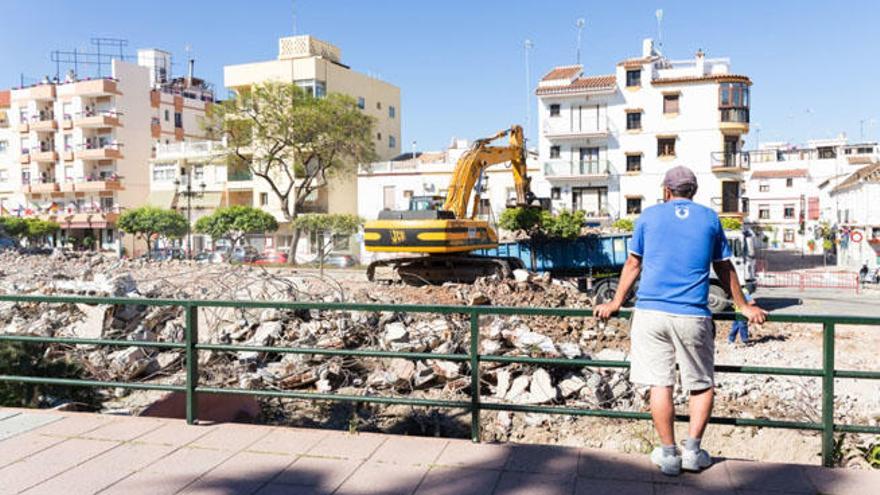 Obras de derribo que se efectuaron en 2014 para allanar el terreno al bulevar.