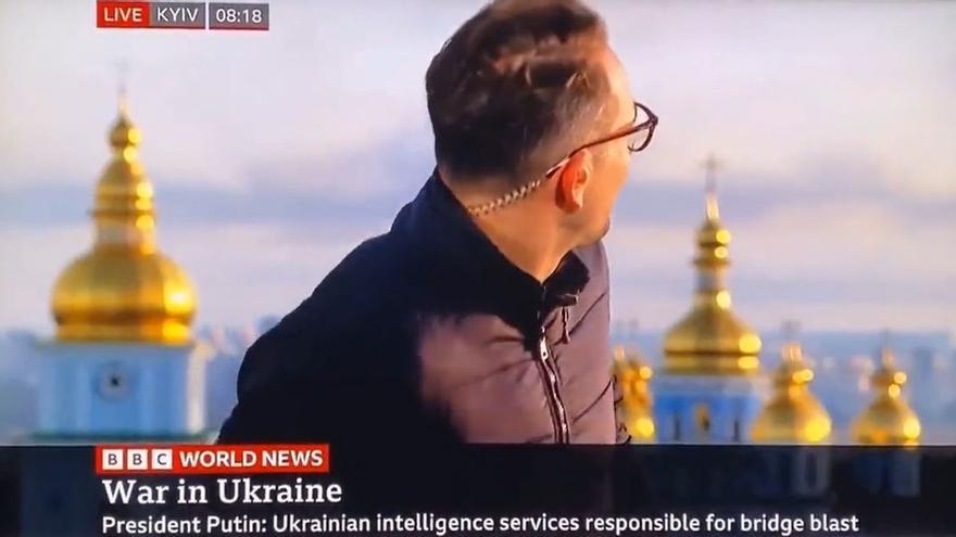 Un reportero de la BBC vive el ataque de un misil ruso en directo