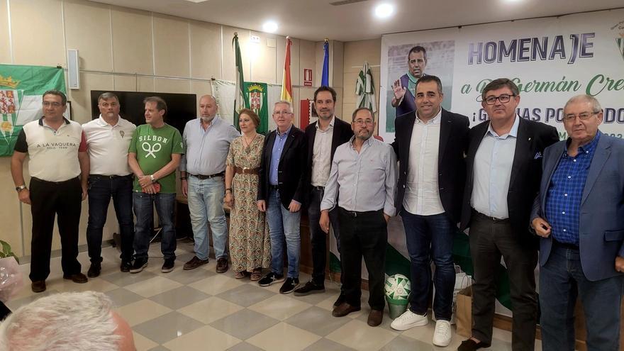 Germán Crespo recibe un homenaje de la Gran Peña del Córdoba CF en Castro del Río