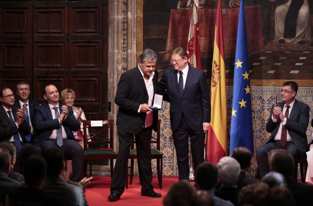 Acto institucional por el 9 d'Octubre en el Palau de la Generalitat