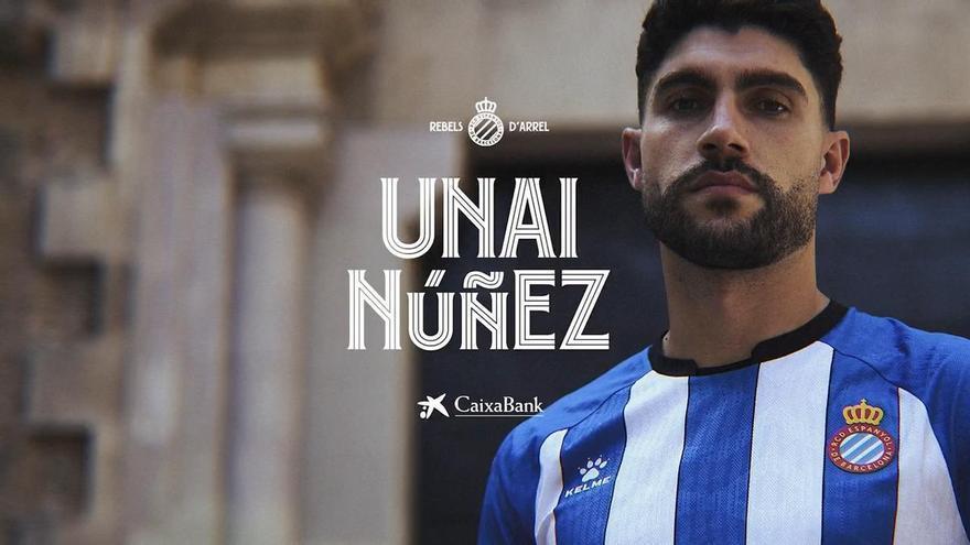 El RCD Espanyol hace oficial el fichaje de Unai Núñez, no volverá al Valencia CF