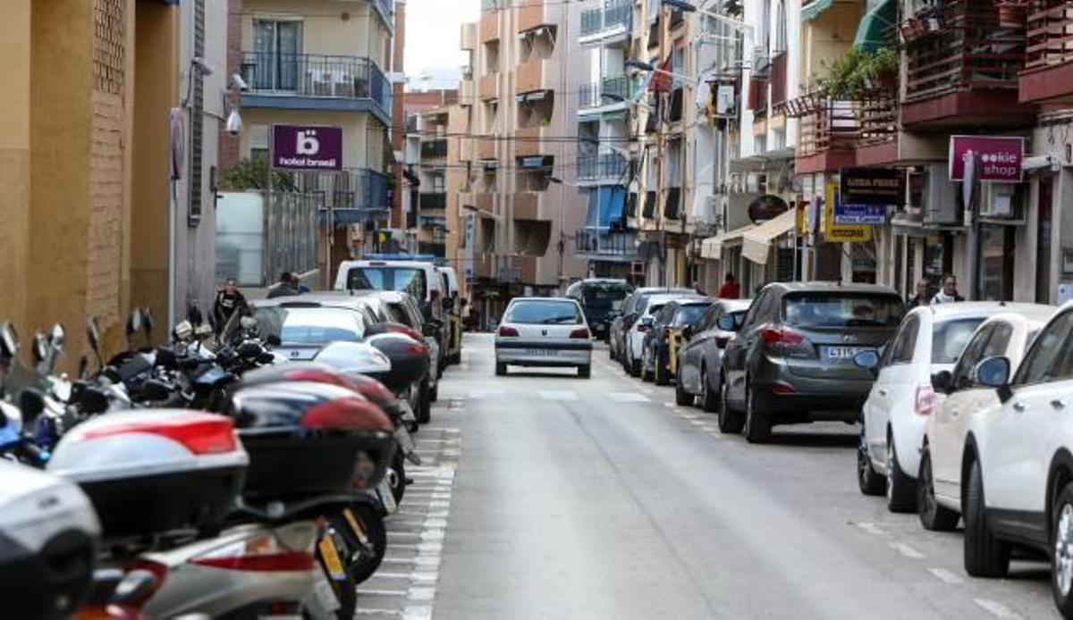 La calle Maravall de Benidorm que, a partir del 3 de enero, cambiará de sentido.