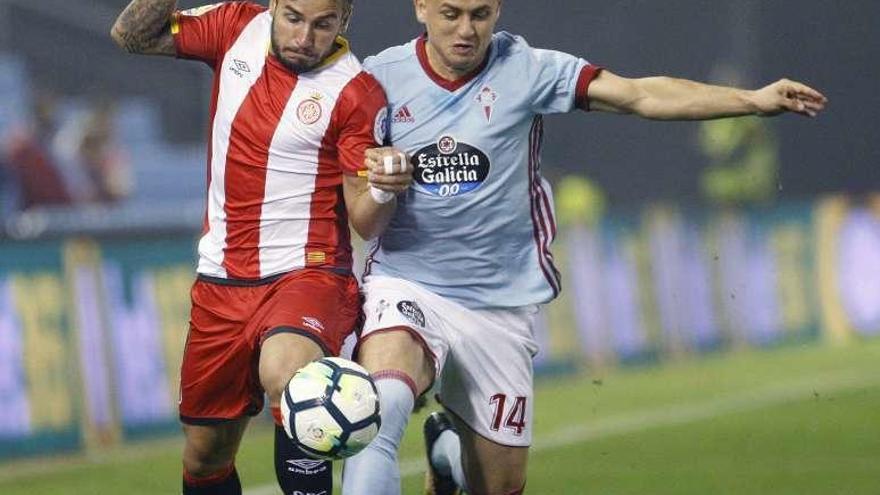 Juanpe da el empate al Girona a falta de cinco minutos en Balaídos