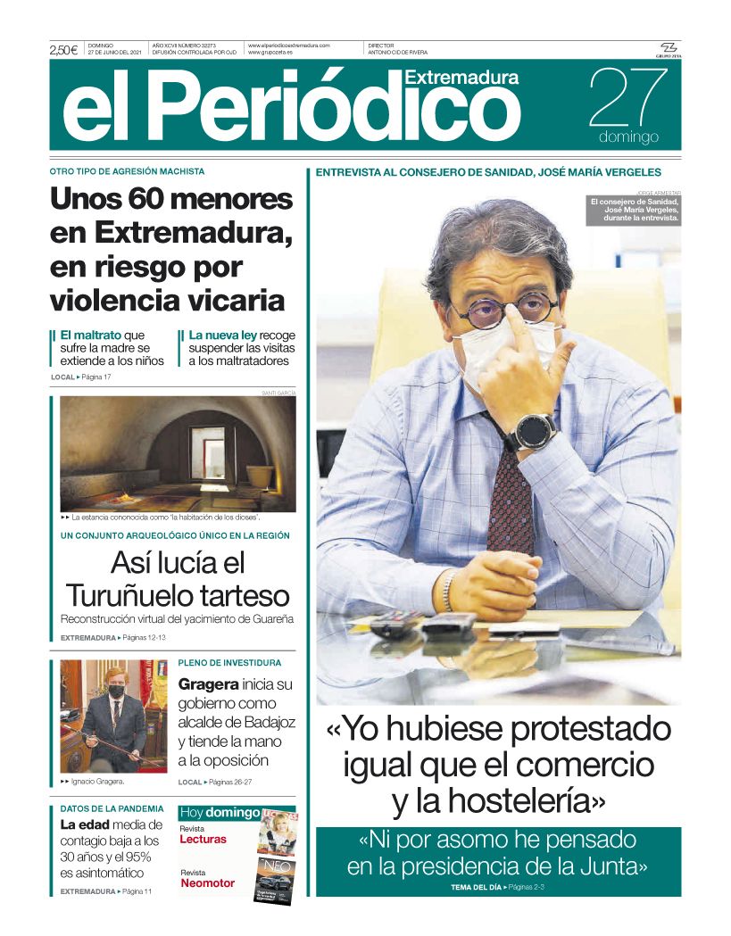 Consulta la portada correspondiente al día 27 de junio del 2021