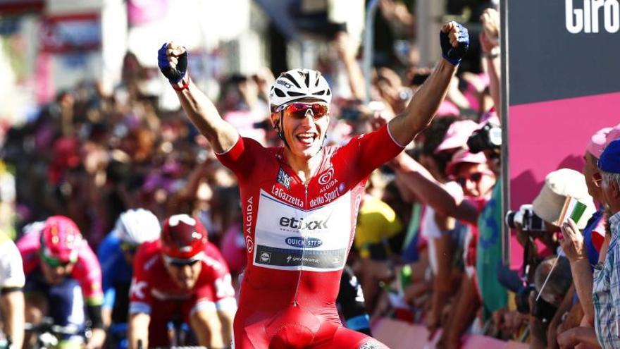 Marcel Kittel celebra su segundo triunfo en el Giro.