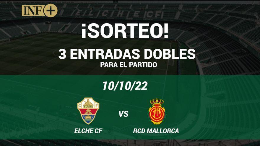 Ganadores del sorteo de 3 entradas dobles: Elche CF VS. RCD Mallorca