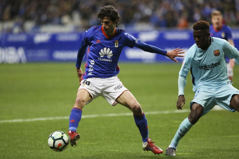 El partido entre el Real Oviedo y el Barcelona B, en imágenes