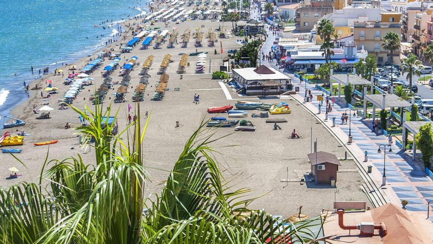 Una panorámica de la costa de Torremolinos.