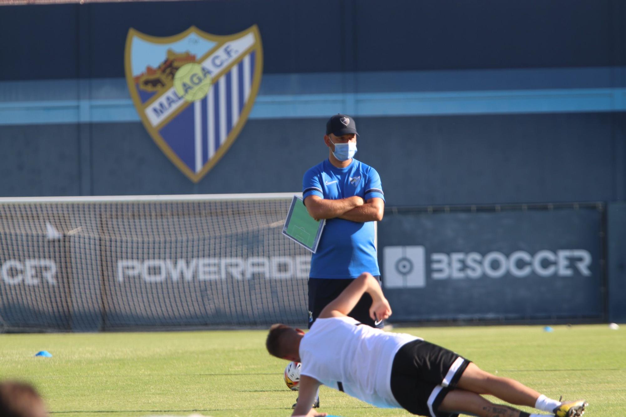 Primer entrenamiento del Málaga CF