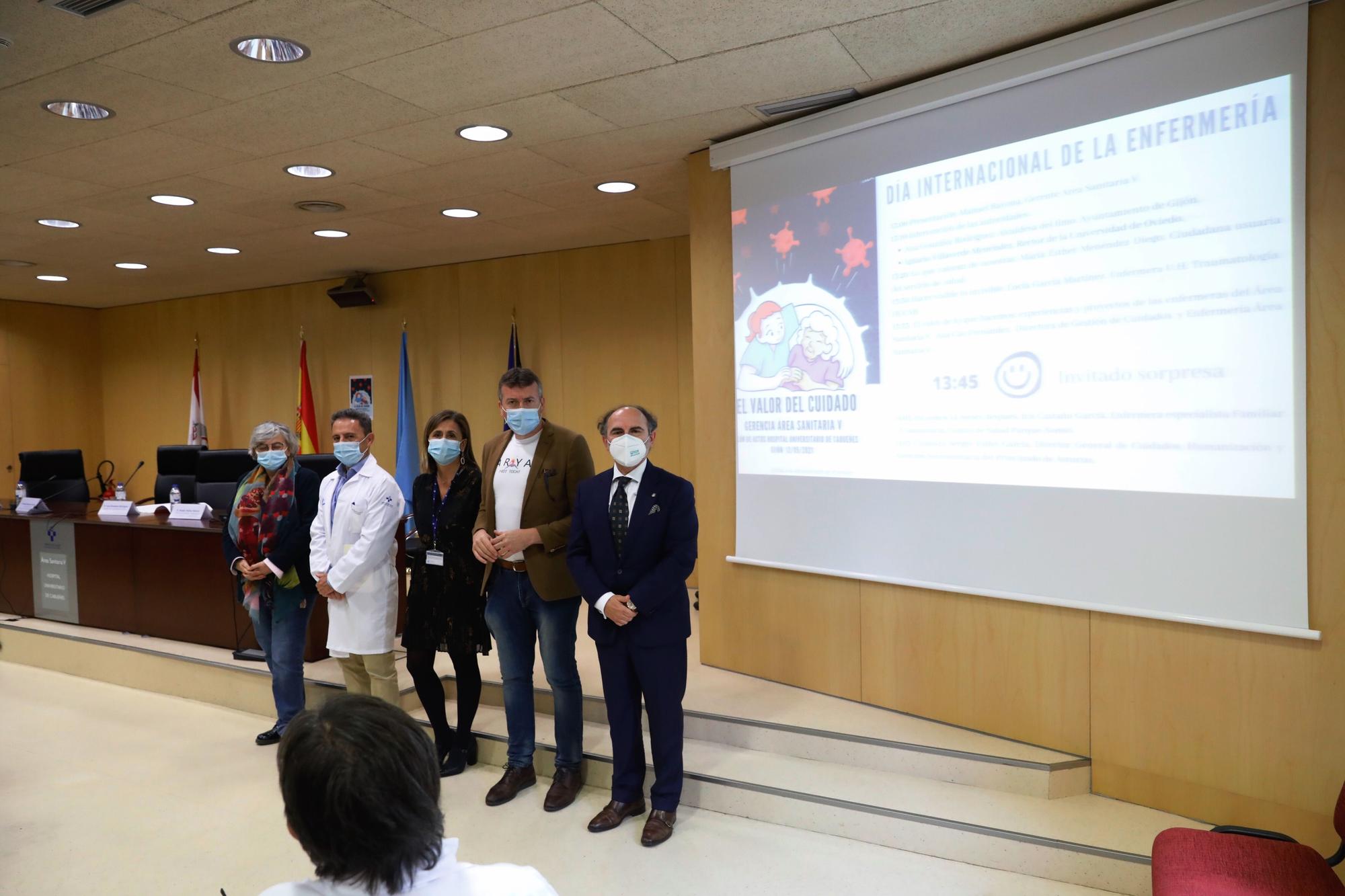 Celebración del Día de la Enfermería en el Hospital de Cabueñes