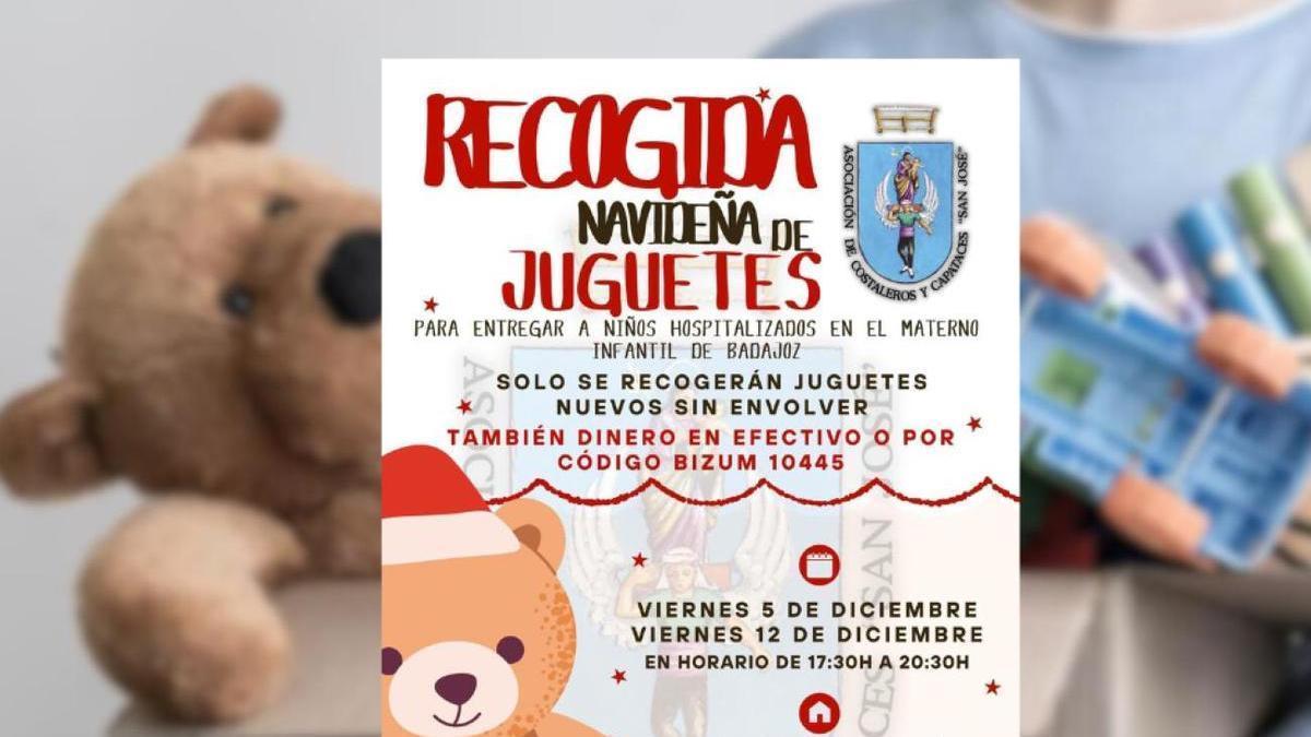 Los costaleros y capataces de Badajoz se vuelcan en hacer más llevadera la hospitalización de los niños en el Materno Infantil esta Navidad.