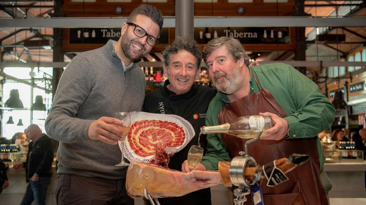 Antonio Hidalgo, de Casa Lucas en una cata de su jamón Premium