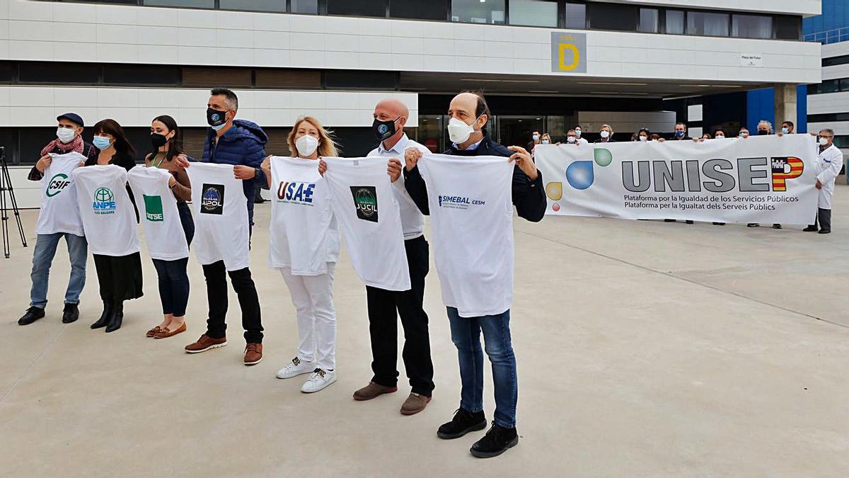 Presentación de la plataforma Unisep, esta semana en el Hospital Can Misses. | J.A.RIERA