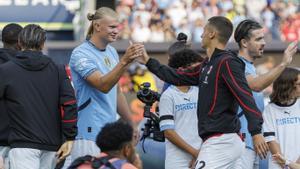 Haaland fue uno de los protagonistas del partido