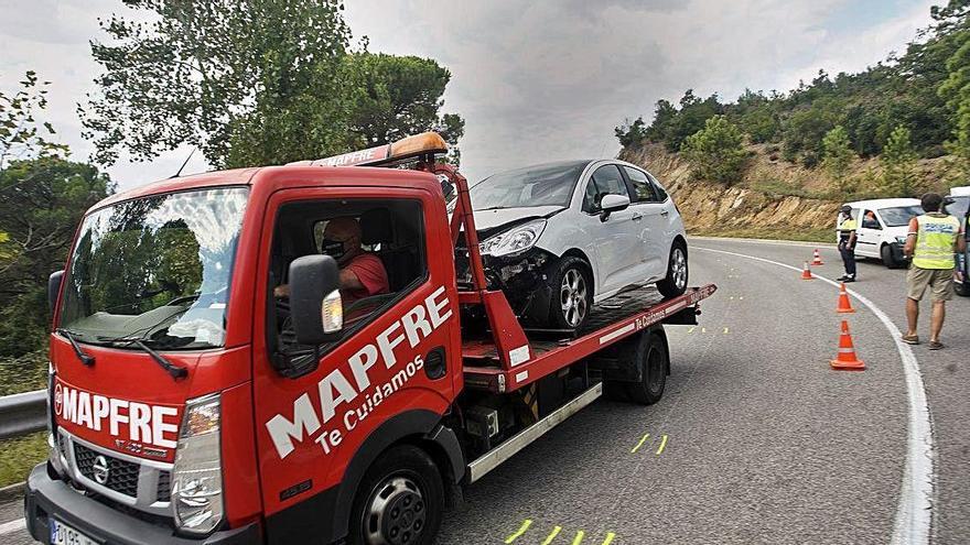 Xoc mortal entre un turisme i una moto a Llagostera, el 7 de setembre