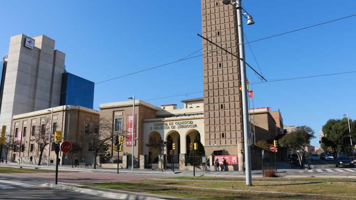 La sede de la Cámara de Comercio de Zaragoza.