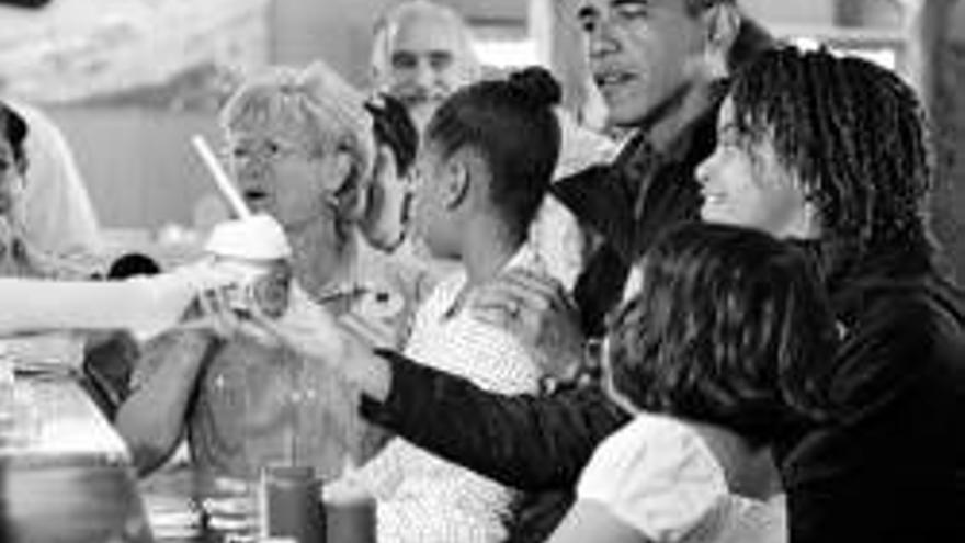 La dulce visita de la familia Obama al parque Yellowstone