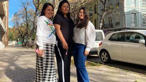 Marcela, Carmen y Jenny, en una imagen tomada hace unos días.