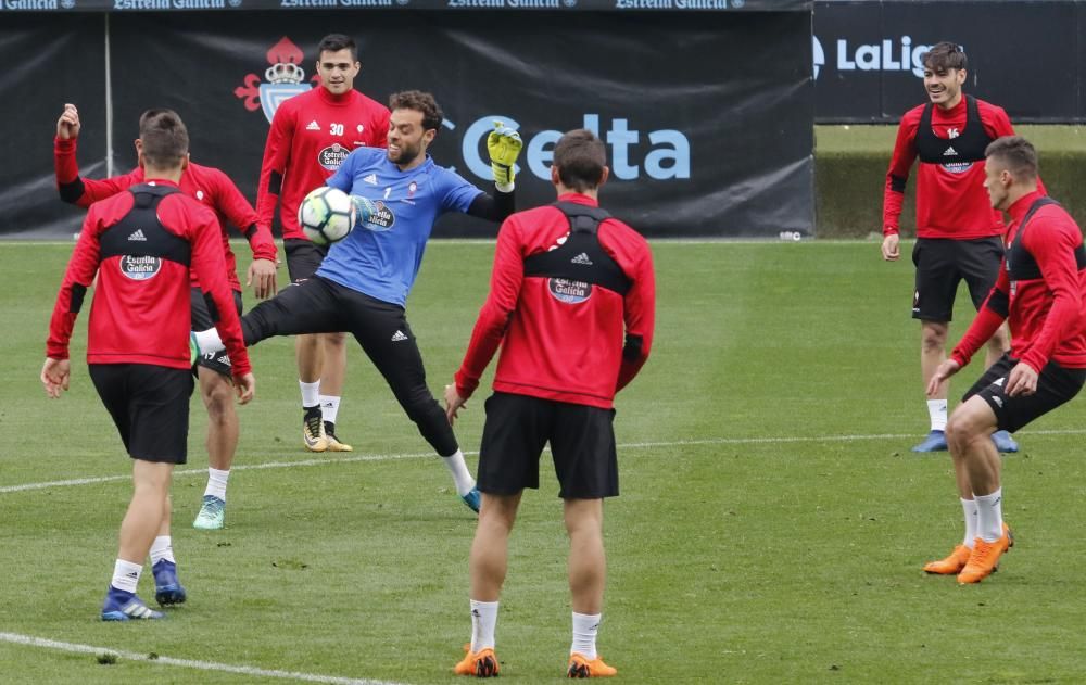 Último entrenamiento del Celta antes de vsitar el Bernabéu // Alba Villar