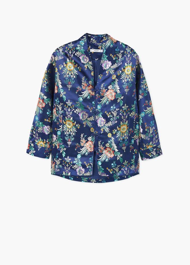 Chaqueta kimono bordada, Mango