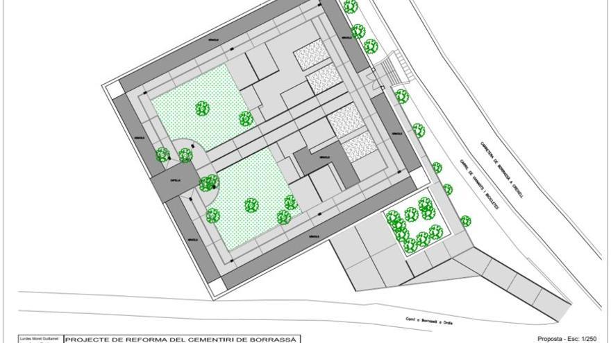 Plànol del projecte de reforma