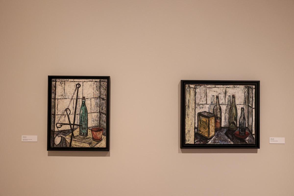 Dos bodegones de la exposición pintados en los años 40