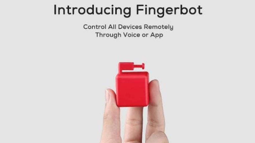 Fingerbot también puede usarse en pantallas táctiles.