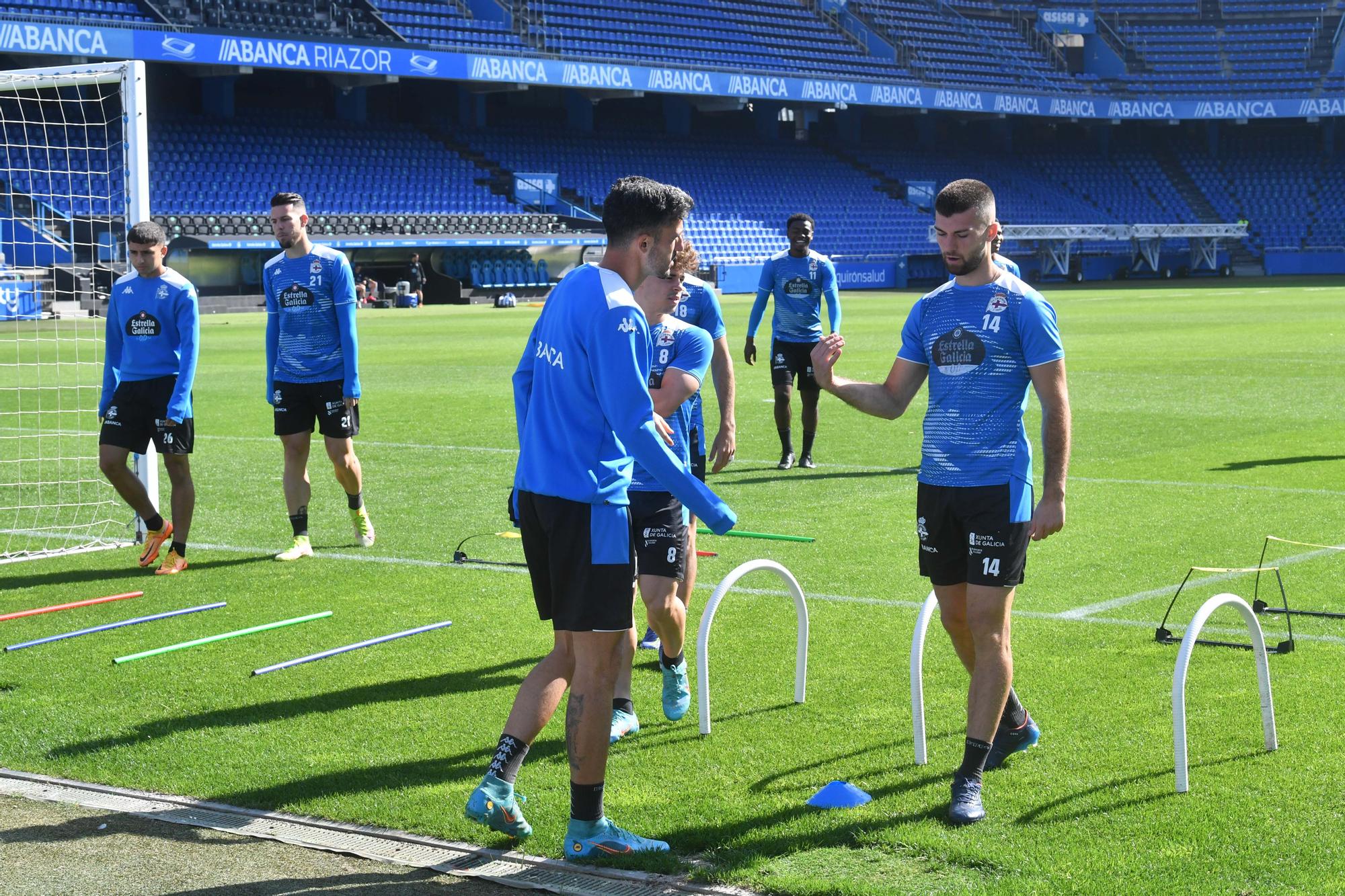 El Dépor trabaja en Riazor a puerta cerrada