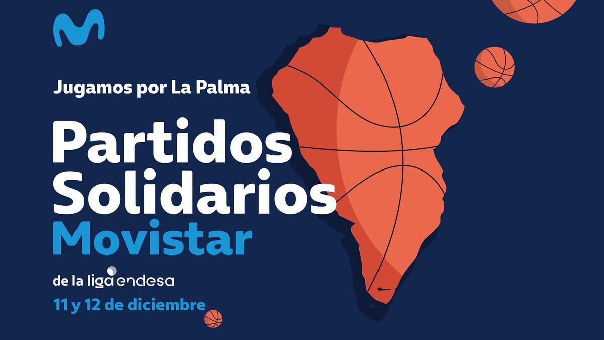 Cartel de los &quot;Partidos Solidarios Movistar&quot;.