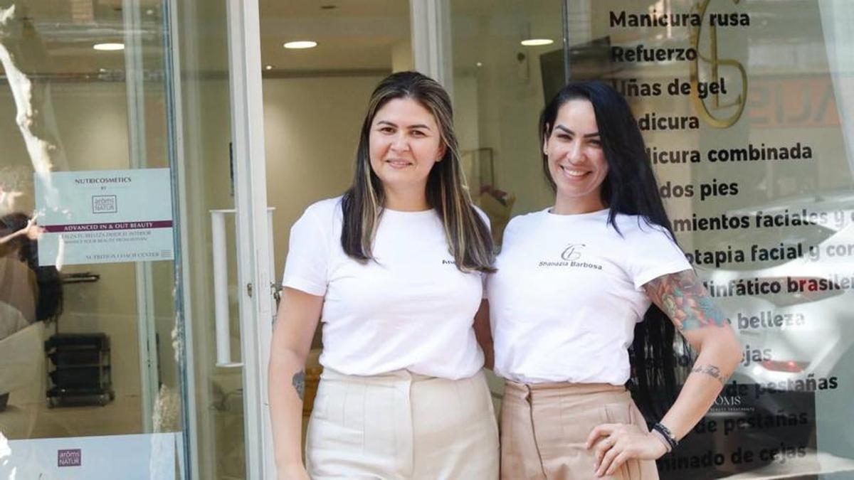 Ana Paula y Shanazia, dos brasileñas que tienen un centro de estética en Santa Rosa